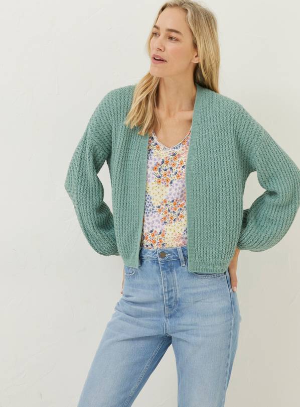 FATFACE Green Anna Cardigan 14